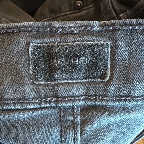 MOTHER Black insider crop step fray denim - Picture 3 of 7